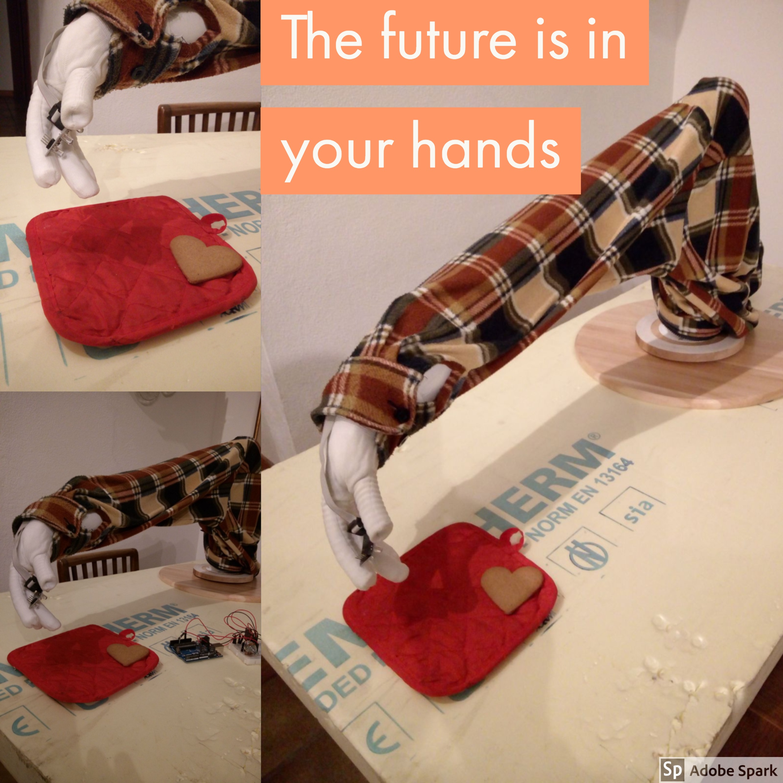 The future is in your hands (Dalai Lama), il futuro è nelle vostre mani: il futuro è una mano robotica che non solo si muove ma legge i colori e le emozioni 