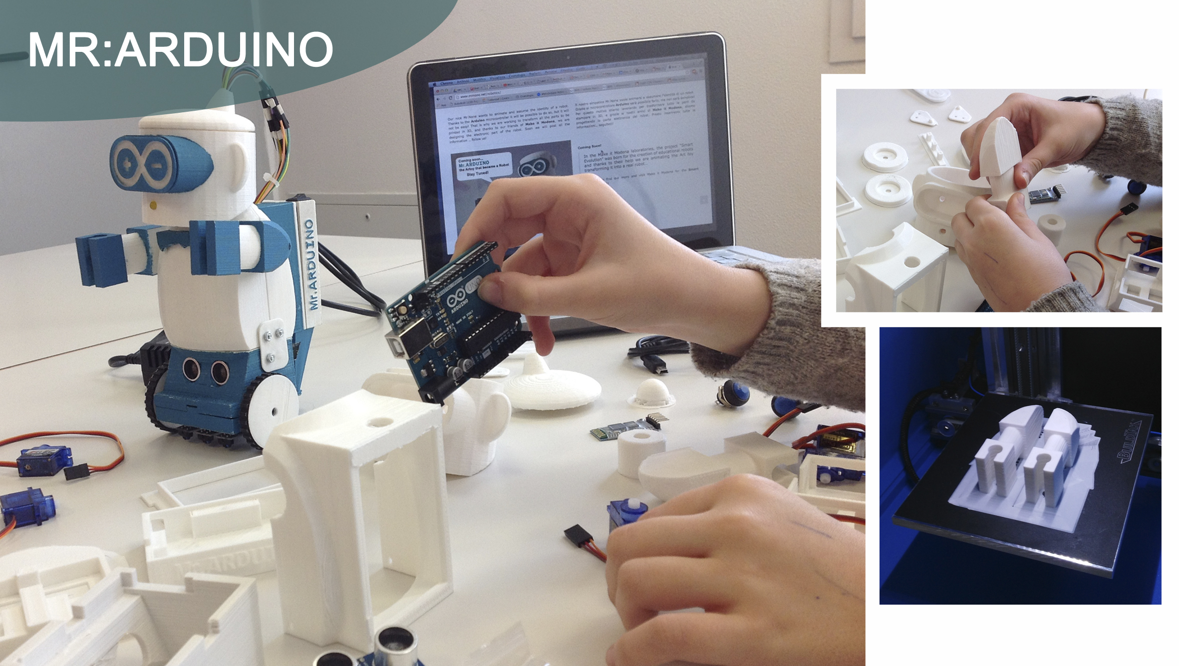 Mr.Arduino - (Robot open source da stampare in 3D) 